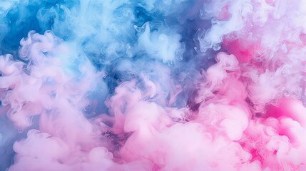 Fototapeta premium Vibrant colored smoke creates intricate swirls and textures for a captivating visual experience