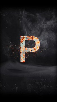 Cinematic Titel Alphabet P