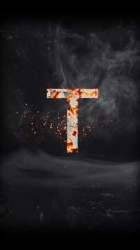 Cinematic Titel Alphabet T