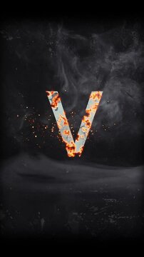 Cinematic Titel Alphabet V