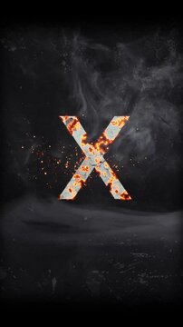 Cinematic Titel Alphabet X