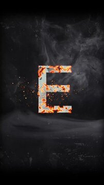 Cinematic Titel Alphabet E