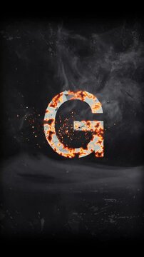 Cinematic Titel Alphabet G