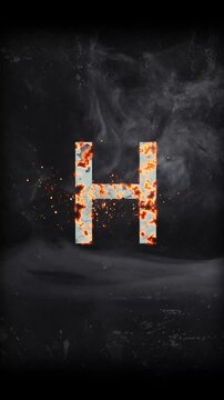 Cinematic Titel Alphabet H