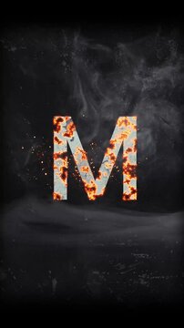 Cinematic Titel Alphabet M