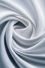 Flowing fabric texture in soft white tones showcasing elegant curves and waves