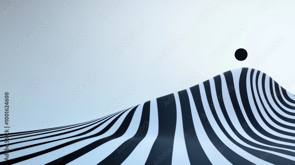Poster a minimalistic background with a single, bold, curved line, creating a sense of flow and direction.