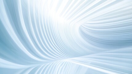 Abstract Blue and White Curved Lines