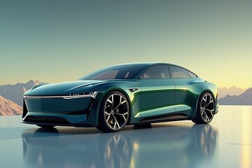 Obraz premium Eco-Friendly Materials for Electric Vehicle Development
