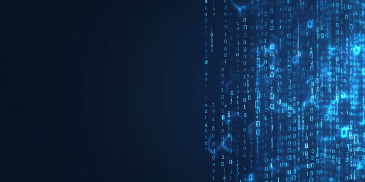 Abstract digital code background.