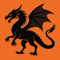 dragon cartoon character vector illustration design