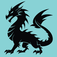 dragon cartoon character vector illustration design