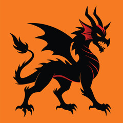 dragon cartoon character vector illustration design