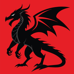 dragon cartoon character vector illustration design