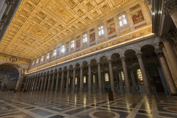 Basilica di San Paolo fuori le mura a Roma. La religione cattolica.