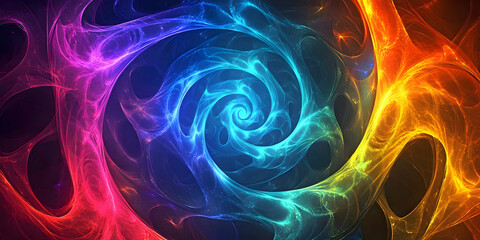 abstract spiral background, ai generated.
