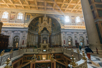 Basilica di San Paolo fuori le mura a Roma. La religione cattolica.