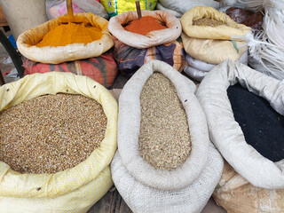 Different types of Spice prepared in home and selling in village fair