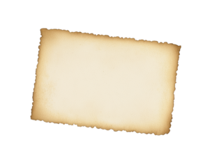 blank empty old paper page. papirus template isolated