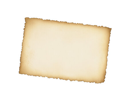 blank empty old paper page. papirus template isolated