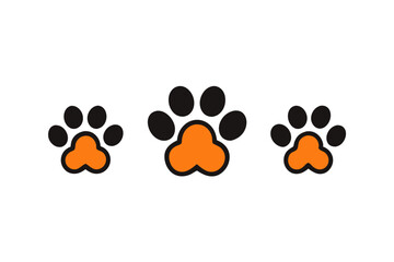 Cat paw set vector illustration featuring cute and detailed designs perfect for animal lovers and graphic projects