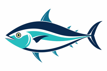 Obraz premium Skipjack tuna fish vector design on a white background