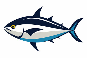 Fototapeta premium Skipjack tuna fish vector design on a white background