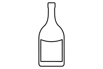 Elegant Minimalist Bottle Concept with a Simple Vector Illustration for Stylish Living

