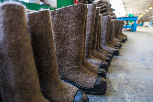 Valenki - traditional footwear for countries with low temperatures in winter.