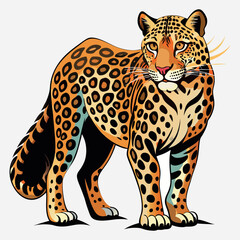 Leopard vector image illustration and artwork