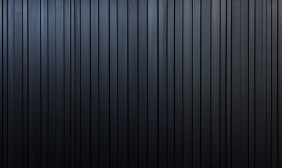 Obraz premium Black corrugated metal texture. Wall wooden vertical panels. Dark steel roof sheet. Wood siding for construction. 