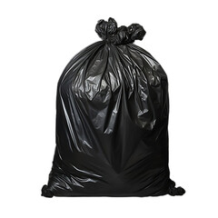Urban Cleanliness: Black Trash Bag for Waste Management