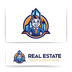 Creative real-estate  home logo design concept