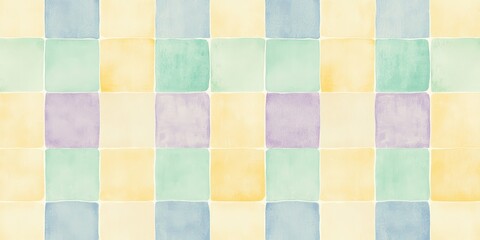 Soft Pastel Checkered Pattern in Light Colors