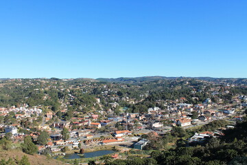 Fototapeta premium View of Campos do Jordão from the viewpoint