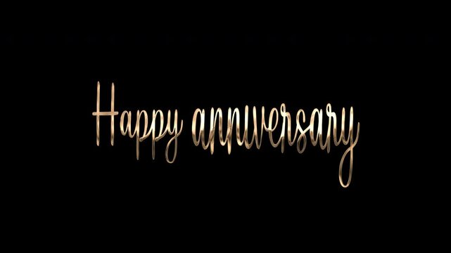 text animation happy anniversary