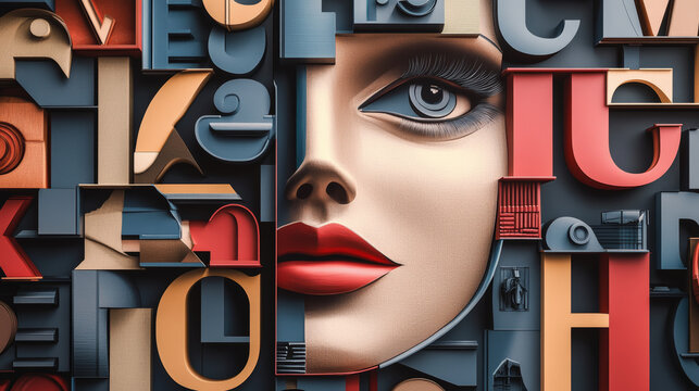 Highlight the specificity of typefaces by showcasing different font styles, sizes, kerning, and letterforms. This illustrates how design choices are crucial in communication and branding.