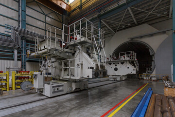 Special factory workshop for testing power equipment.