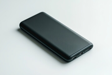 Portable charger with a slim design on a white background