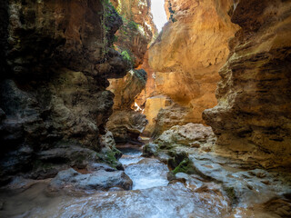 Ebron river narrows near Castielfabib village, Teruel