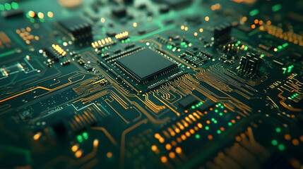 Fototapeta premium Close-up of Electronic Circuit