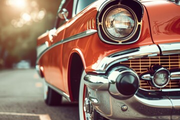Retro Photo of a Classic Car