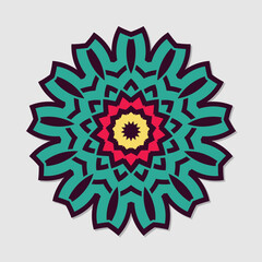 Vector bright mandala
