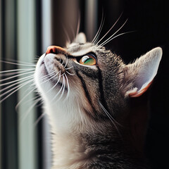 close up portrait of a cat
