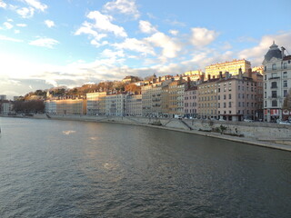 Naklejka premium Saône River in Lyon