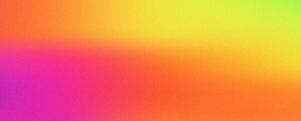 Colorful pink yellow and orange gradient noisy grain background texture, shining blurred color flow banner poster cover design, noise texture effect