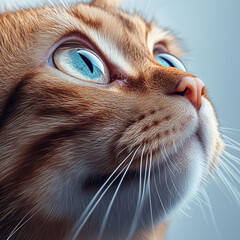 close up portrait of a cat