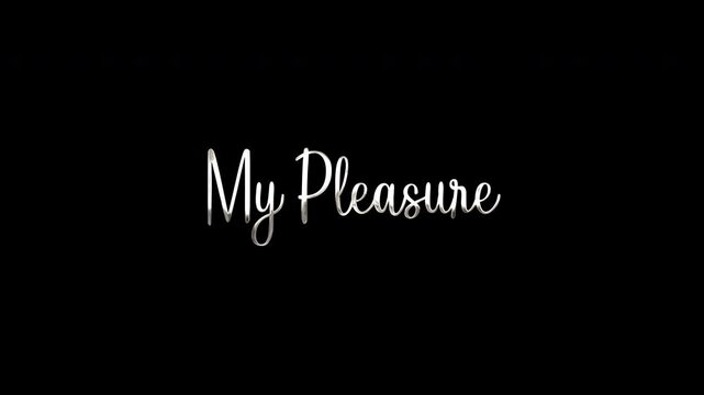 animated text my pleasure