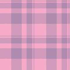 Pop check plaid texture, awesome fabric pattern tartan. Ethnicity seamless textile background vector in pink and pastel colors.