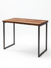 Fototapeta premium Minimalist Wooden Desk with Compact Design